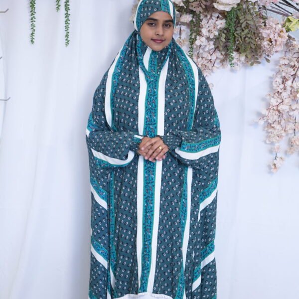 Knee Length Khimmar - White pannel (SALE)