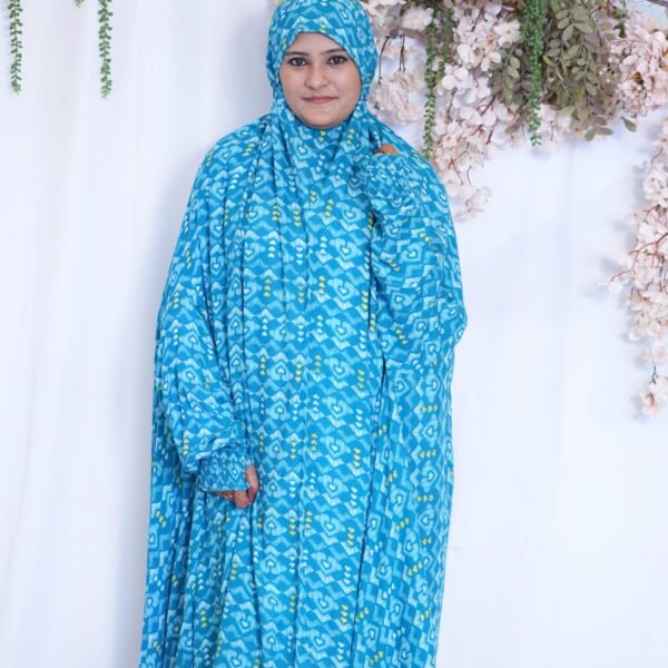 Knee Length Khimmar - Classy Blue (SALE)