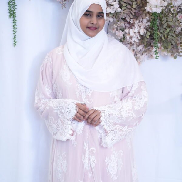 Heera White Abaya