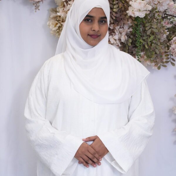 Heera White Abaya