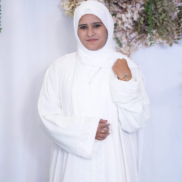 Heera White Abaya