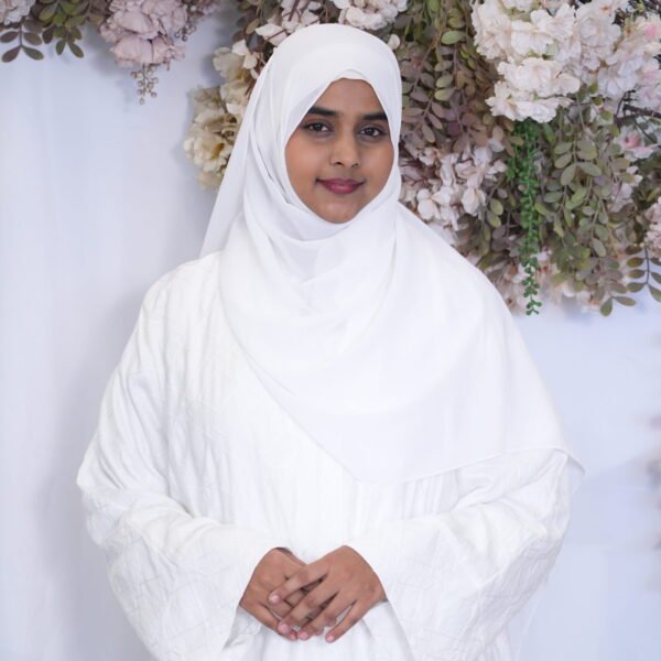 Heera White Abaya