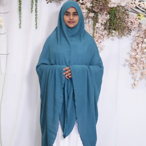 Knee Length Khimmar - Lilace Daisy Without Head band (SALE)